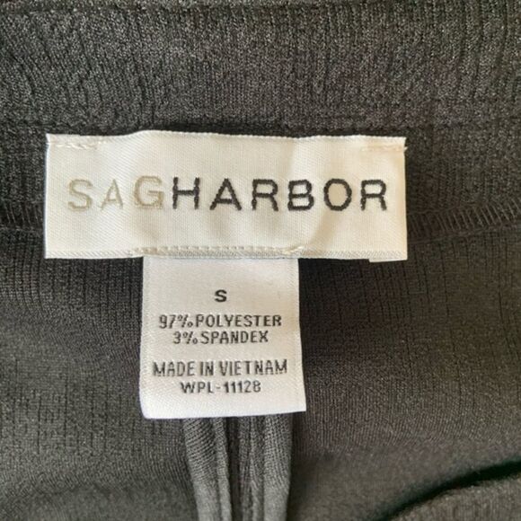 Sag Harbor Long Open Front Light Jacket Blazer - Picture 4 of 6